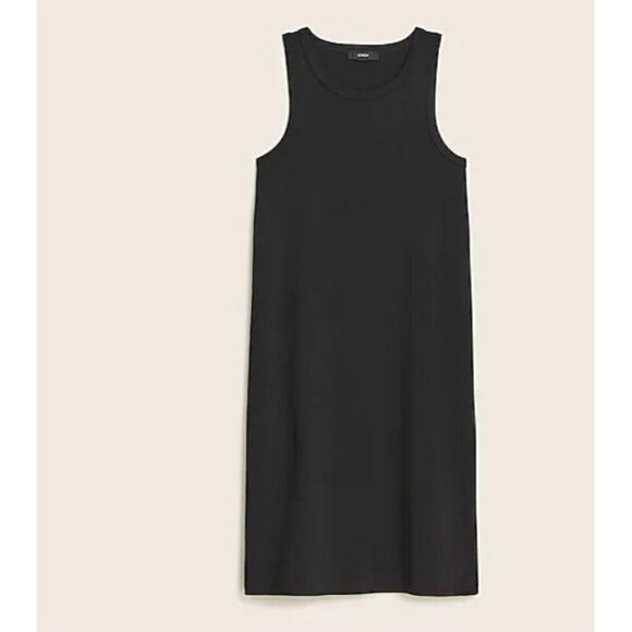 J. Crew Knit cutaway mini dress AY836 Black - Picture 1 of 6